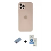 MARSİLYAN™- iPhone 12 Pro Max Kılıf Atlas Minimal Prime - Şeffaf Royal Nano Ekran Koruyucu + Shine Kamera Lens Koruma Cam - PE
