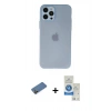 MARSİLYAN™- iPhone 12 Pro Max Kılıf Atlas Minimal Prime - Şeffaf Royal Nano Ekran Koruyucu + Shine Kamera Lens Koruma Cam - GD