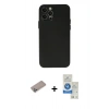 MARSİLYAN™- iPhone 12 Pro Max Kılıf Atlas Minimal Prime - Şeffaf Royal Nano Ekran Koruyucu + Sierra Blue Shine Kamera Lens Koruma Cam