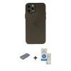 MARSİLYAN™- iPhone 12 Pro Max Kılıf Atlas Minimal Prime - Şeffaf Royal Nano Ekran Koruyucu + Renkli Kamera Lens Koruma Cam - YL