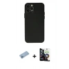MARSİLYAN™- iPhone 12 Pro Max Kılıf Atlas Minimal Prime - Şeffaf Temperli Cam Ekran Koruyucu + Shine Kamera Lens Koruma Cam - MI
