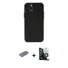MARSİLYAN™- iPhone 12 Pro Max Kılıf Atlas Minimal Prime - Şeffaf Temperli Cam Ekran Koruyucu + Renkli Kamera Lens Koruma Cam - YL