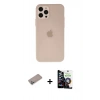 MARSİLYAN™- iPhone 12 Pro Max Kılıf Atlas Minimal Prime - Şeffaf Temperli Cam Ekran Koruyucu + Shine Kamera Lens Koruma Cam - SABE