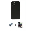 MARSİLYAN™- iPhone 12 Pro Max Kılıf Atlas Minimal Prime - Şeffaf Temperli Cam Ekran Koruyucu + Shine Kamera Lens Koruma Cam - SH