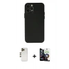 MARSİLYAN™- iPhone 12 Pro Max Kılıf Atlas Minimal Prime - Şeffaf Temperli Cam Ekran Koruyucu + Shine Kamera Lens - GD