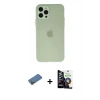 MARSİLYAN™- iPhone 12 Pro Max Kılıf Atlas Minimal Prime - Şeffaf Temperli Cam Ekran Koruyucu + Shine Kamera Lens Koruma Cam - GD