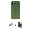 MARSİLYAN™- iPhone 12 Pro Max Kılıf Atlas Minimal Prime - Şeffaf Temperli Cam Ekran Koruyucu + Shine Kamera Lens Koruma Cam - SABE