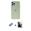 MARSİLYAN™- iPhone 12 Pro Max Kılıf Atlas Minimal Prime - Şeffaf Temperli Cam Ekran Koruyucu + Shine Kamera Lens Koruma Cam - GI