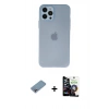 MARSİLYAN™- iPhone 12 Pro Max Kılıf Atlas Minimal Prime - Şeffaf Temperli Cam Ekran Koruyucu + Shine Kamera Lens Koruma Cam - GI