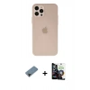 MARSİLYAN™- iPhone 12 Pro Max Kılıf Atlas Minimal Prime - Şeffaf Temperli Cam Ekran Koruyucu + Shine Kamera Lens Koruma Cam - SH