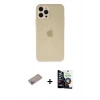 MARSİLYAN™- iPhone 12 Pro Max Kılıf Atlas Minimal Prime - Şeffaf Temperli Cam Ekran Koruyucu + Shine Kamera Lens Koruma Cam - SABE