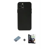 MARSİLYAN™- iPhone 12 Pro Max Kılıf Atlas Minimal Prime - Şeffaf Temperli Cam Ekran Koruyucu + Shine Kamera Lens Koruma Cam - GI