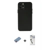 MARSİLYAN™- iPhone 12 Pro Max Kılıf Atlas Minimal Prime - Şeffaf Uv Polymer Nano Ekran Koruyucu + Shine Kamera Lens Koruma Cam - PE