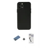 MARSİLYAN™- iPhone 12 Pro Max Kılıf Atlas Minimal Prime - Şeffaf Uv Polymer Nano Ekran Koruyucu + Shine Kamera Lens Koruma Cam - GD