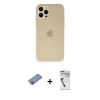 MARSİLYAN™- iPhone 12 Pro Max Kılıf Atlas Minimal Prime - Şeffaf Uv Polymer Nano Ekran Koruyucu + Shine Kamera Lens Koruma Cam - PE