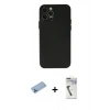 MARSİLYAN™- iPhone 12 Pro Max Kılıf Atlas Minimal Prime - Şeffaf Uv Polymer Nano Ekran Koruyucu + Shine Kamera Lens Koruma Cam - MI