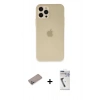 MARSİLYAN™- iPhone 12 Pro Max Kılıf Atlas Minimal Prime - Şeffaf Uv Polymer Nano Ekran Koruyucu + Shine Kamera Lens Koruma Cam - SABE