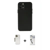 MARSİLYAN™- iPhone 12 Pro Max Kılıf Atlas Minimal Prime - Şeffaf Uv Polymer Nano Ekran Koruyucu + Shine Kamera Lens - GD