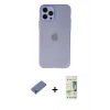 MARSİLYAN™- iPhone 12 Pro Max Kılıf Atlas Minimal Prime - Siyah 20D Premium Cam Ekran Koruyucu + Gold Metal Kamera Lens Koruma Cam
