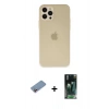 MARSİLYAN™- iPhone 12 Pro Max Kılıf Atlas Minimal Prime - Siyah 360 Mat Full Body Arka Koruyucu + Shine Kamera Lens Koruma Cam - PE