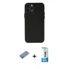MARSİLYAN™- iPhone 12 Pro Max Kılıf Atlas Minimal Prime - Siyah 5D Eko Cam Ekran Koruyucu + Shine Kamera Lens Koruma Cam - GS