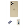 MARSİLYAN™- iPhone 12 Pro Max Kılıf Atlas Minimal Prime - Siyah 6D Mat Seramik Hayalet Nano Ekran Koruyucu + Metal Kamera Lens Koruma Cam - GD