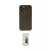MARSİLYAN™- iPhone 12 Pro Max Kılıf Atlas Minimal Prime - Siyah 6D Mat Seramik Hayalet Nano Ekran Koruyucu