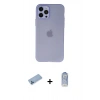 MARSİLYAN™- iPhone 12 Pro Max Kılıf Atlas Minimal Prime - Siyah Joko Magic 5D Cam + Shine Kamera Lens Koruma Cam - MI