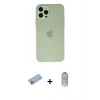 MARSİLYAN™- iPhone 12 Pro Max Kılıf Atlas Minimal Prime - Siyah Joko Magic 5D Cam + Shine Kamera Lens Koruma Cam - MI