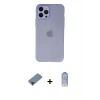 MARSİLYAN™- iPhone 12 Pro Max Kılıf Atlas Minimal Prime - Siyah Joko Magic 5D Cam + Metal Kamera Lens Koruma Cam - KI