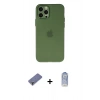MARSİLYAN™- iPhone 12 Pro Max Kılıf Atlas Minimal Prime - Siyah Joko Magic 5D Cam + Metal Kamera Lens Koruma Cam - GD