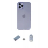 MARSİLYAN™- iPhone 12 Pro Max Kılıf Atlas Minimal Prime - Siyah Joko Magic 5D Cam + Shine Kamera Lens Koruma Cam - PE