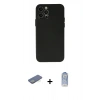 MARSİLYAN™- iPhone 12 Pro Max Kılıf Atlas Minimal Prime - Siyah Joko Magic 5D Cam + Renkli Kamera Lens Koruma Cam - YL