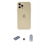 MARSİLYAN™- iPhone 12 Pro Max Kılıf Atlas Minimal Prime - Siyah Joko Magic 5D Cam + Renkli Kamera Lens Koruma Cam - YL