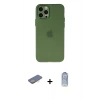 MARSİLYAN™- iPhone 12 Pro Max Kılıf Atlas Minimal Prime - Siyah Joko Magic 5D Cam + Renkli Kamera Lens Koruma Cam - SI