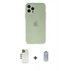 MARSİLYAN™- iPhone 12 Pro Max Kılıf Atlas Minimal Prime - Siyah Joko Magic 5D Cam + Shine Kamera Lens - GD