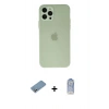 MARSİLYAN™- iPhone 12 Pro Max Kılıf Atlas Minimal Prime - Siyah Joko Magic 5D Cam + Shine Kamera Lens Koruma Cam - GS