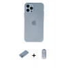 MARSİLYAN™- iPhone 12 Pro Max Kılıf Atlas Minimal Prime - Siyah Joko Magic 5D Cam + Shine Kamera Lens Koruma Cam - GS