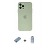 MARSİLYAN™- iPhone 12 Pro Max Kılıf Atlas Minimal Prime - Siyah Joko Magic 5D Cam + Shine Kamera Lens Koruma Cam - GI