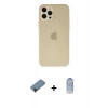 MARSİLYAN™- iPhone 12 Pro Max Kılıf Atlas Minimal Prime - Siyah Joko Magic 5D Cam + Shine Kamera Lens Koruma Cam - SH
