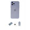MARSİLYAN™- iPhone 12 Pro Max Kılıf Atlas Minimal Prime - Siyah Joko Magic 5D Cam + Shine Kamera Lens Koruma Cam - GS