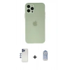 MARSİLYAN™- iPhone 12 Pro Max Kılıf Atlas Minimal Prime - Siyah Joko Magic 5D Cam + Shine Kamera Lens - LT