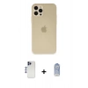 MARSİLYAN™- iPhone 12 Pro Max Kılıf Atlas Minimal Prime - Siyah Joko Magic 5D Cam + Shine Kamera Lens - LT