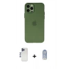 MARSİLYAN™- iPhone 12 Pro Max Kılıf Atlas Minimal Prime - Siyah Joko Magic 5D Cam + Shine Kamera Lens - LT