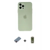 MARSİLYAN™- iPhone 12 Pro Max Kılıf Atlas Minimal Prime - Siyah Joko Magic 5D Hayalet Cam + Metal Kamera Lens Koruma Cam - KI