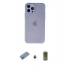 MARSİLYAN™- iPhone 12 Pro Max Kılıf Atlas Minimal Prime - Siyah Joko Magic 5D Hayalet Cam + Shine Kamera Lens Koruma Cam - PE