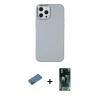 MARSİLYAN™- iPhone 12 Pro Max Kılıf Çekirdek Çizgi - Şeffaf 360 Full Body Arka Koruyucu + Shine Kamera Lens Koruma Cam - GD