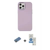 MARSİLYAN™- iPhone 12 Pro Max Kılıf Çekirdek Çizgi - Şeffaf Royal Nano Ekran Koruyucu + Shine Kamera Lens Koruma Cam - GD