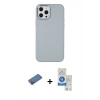 MARSİLYAN™- iPhone 12 Pro Max Kılıf Çekirdek Çizgi - Şeffaf Royal Nano Ekran Koruyucu + Shine Kamera Lens Koruma Cam - GD