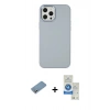 MARSİLYAN™- iPhone 12 Pro Max Kılıf Çekirdek Çizgi - Şeffaf Royal Nano Ekran Koruyucu + Shine Kamera Lens Koruma Cam - GS